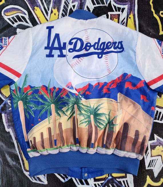 Vintage 1989 Los Angeles Dodgers Chalk Line Fanimation Satin