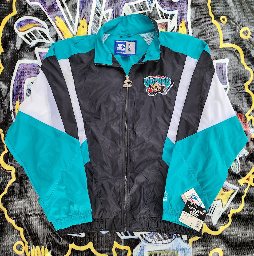 BNWT Vintage 90s Memphis Grizzlies Starter Windbreaker Jacket Mesh