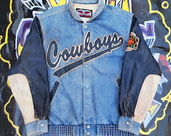 Jeff Hamilton NFL Dallas Cowboys All Leather Jacket Blue - Etsy UK