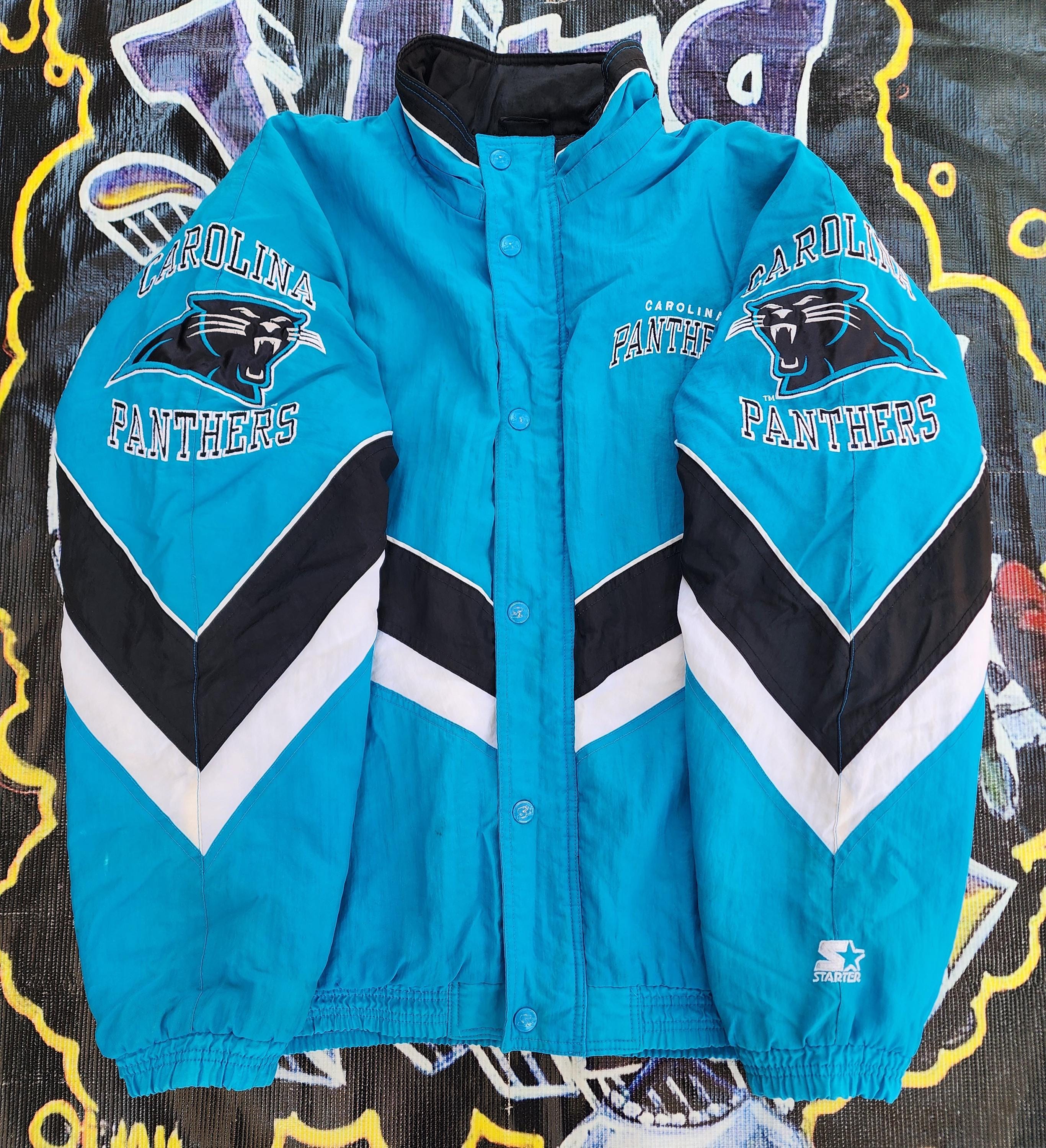 Carolina Panthers Starter Jacket - Etsy