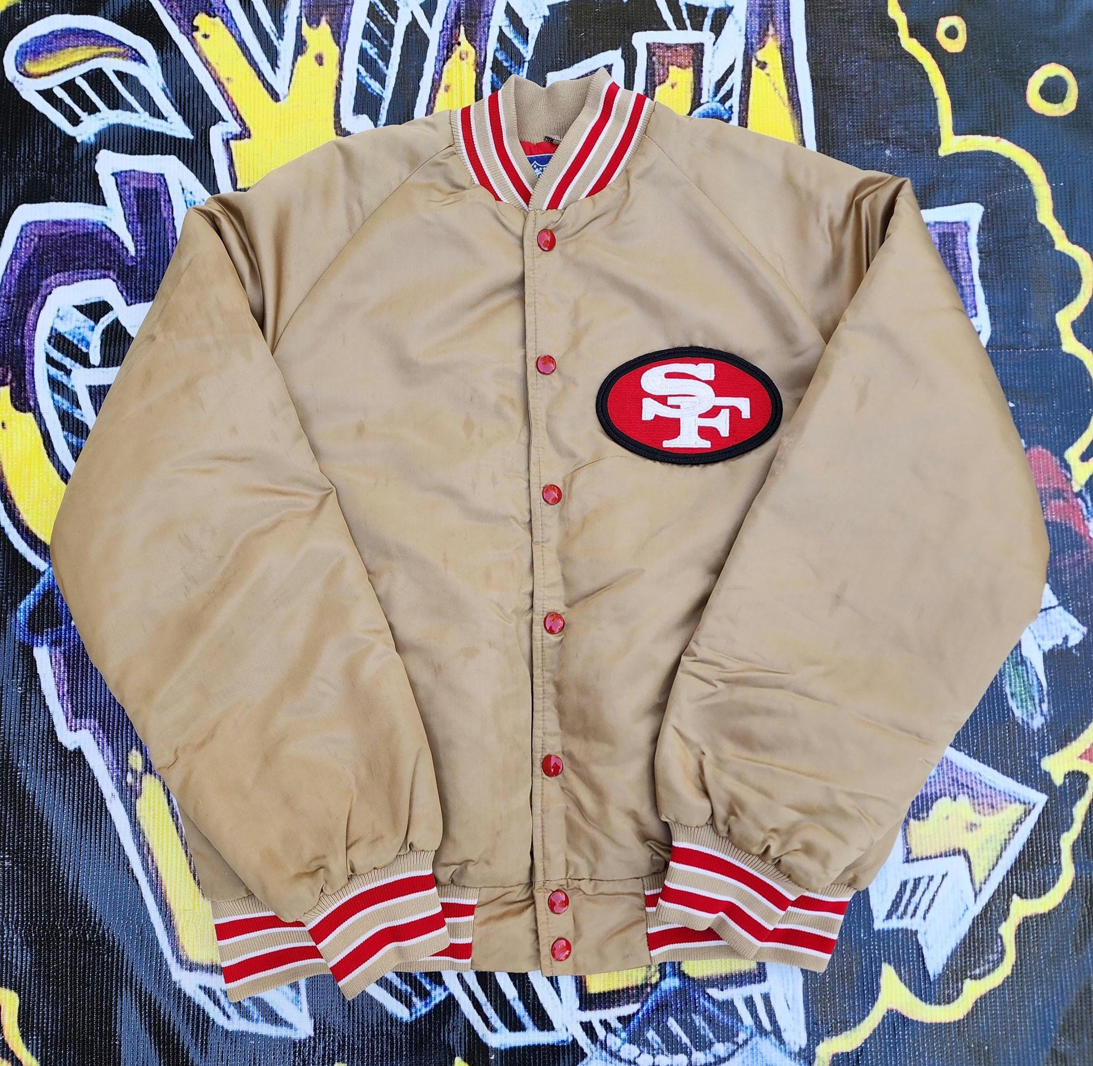 Vintage 1980s San Francisco 49ers Stahl-urban Satin Bomber Jacket