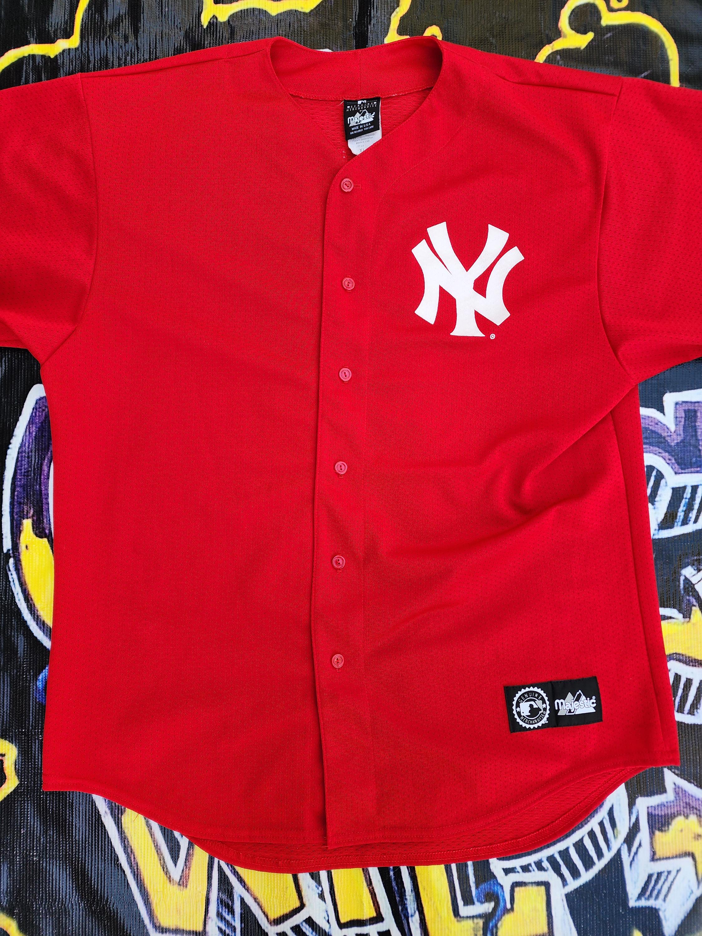 Vintage 90s Early 00s New York Yankees Majestic Derek Jeter Jersey