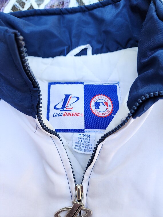 ジャケット・アウター 703 Logo Athletic Bullets 90s Splash Jkt Vintage 90s Atlanta Braves Logo Athletic Splash Puffer Jacket M