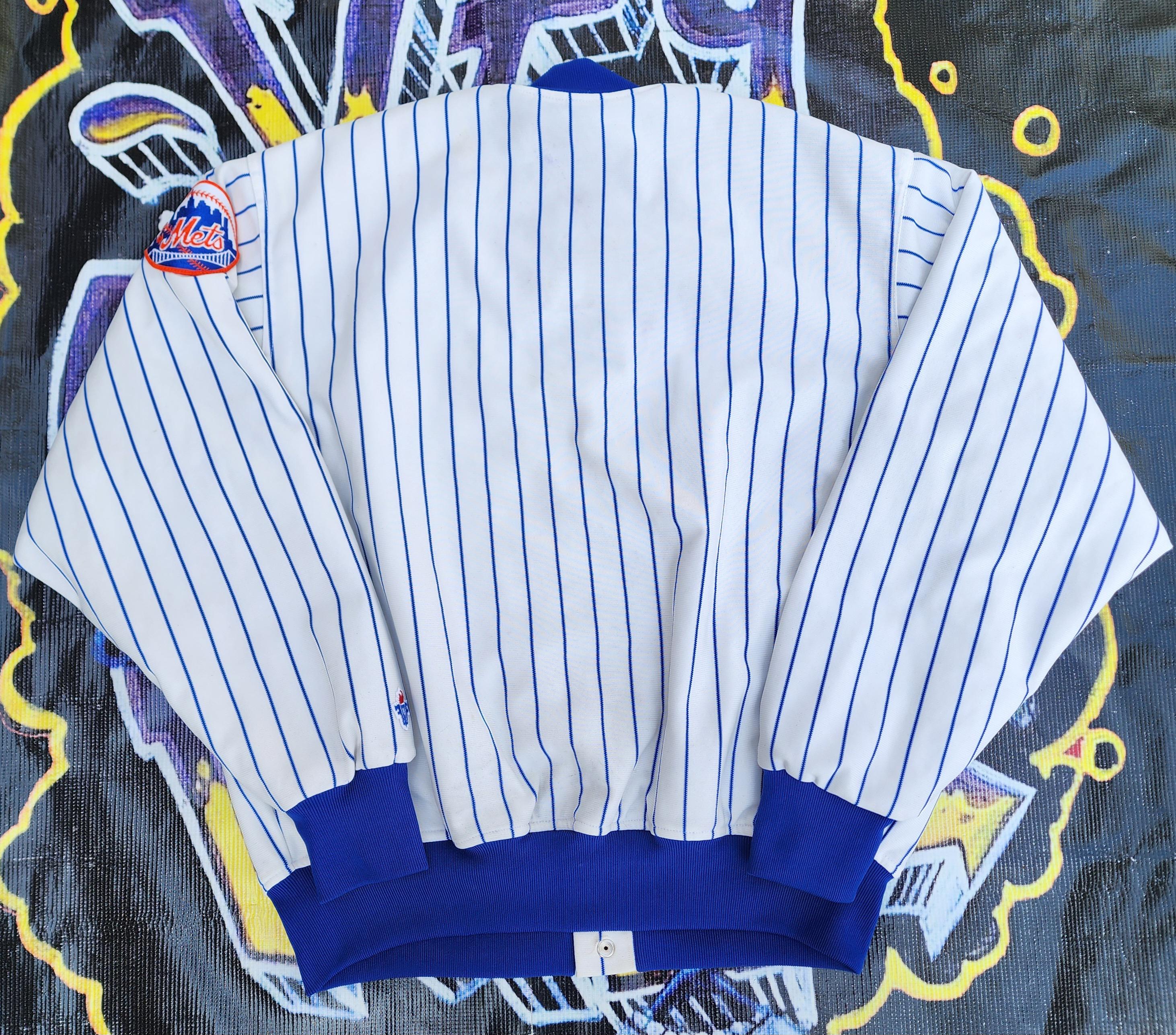 Vintage 80s 90s New York Mets Felco Bomber Pinstripe Jacket XXL - Etsy
