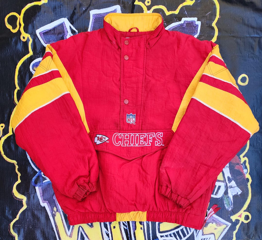ジャケット・アウター 90s USA STARTER Kansas City Chiefs M Vintage 90s Starter Kansas City Chiefs Full Zip Puffer