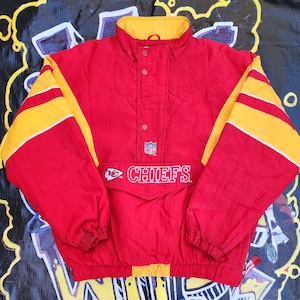 Vintage 1990s Kansas City Chiefs Starter Pouch Jacket XL - Etsy