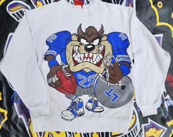 Vintage 1995 Warner Bros M.R.Y. Looney Tunes Taz Crewneck Small - Etsy