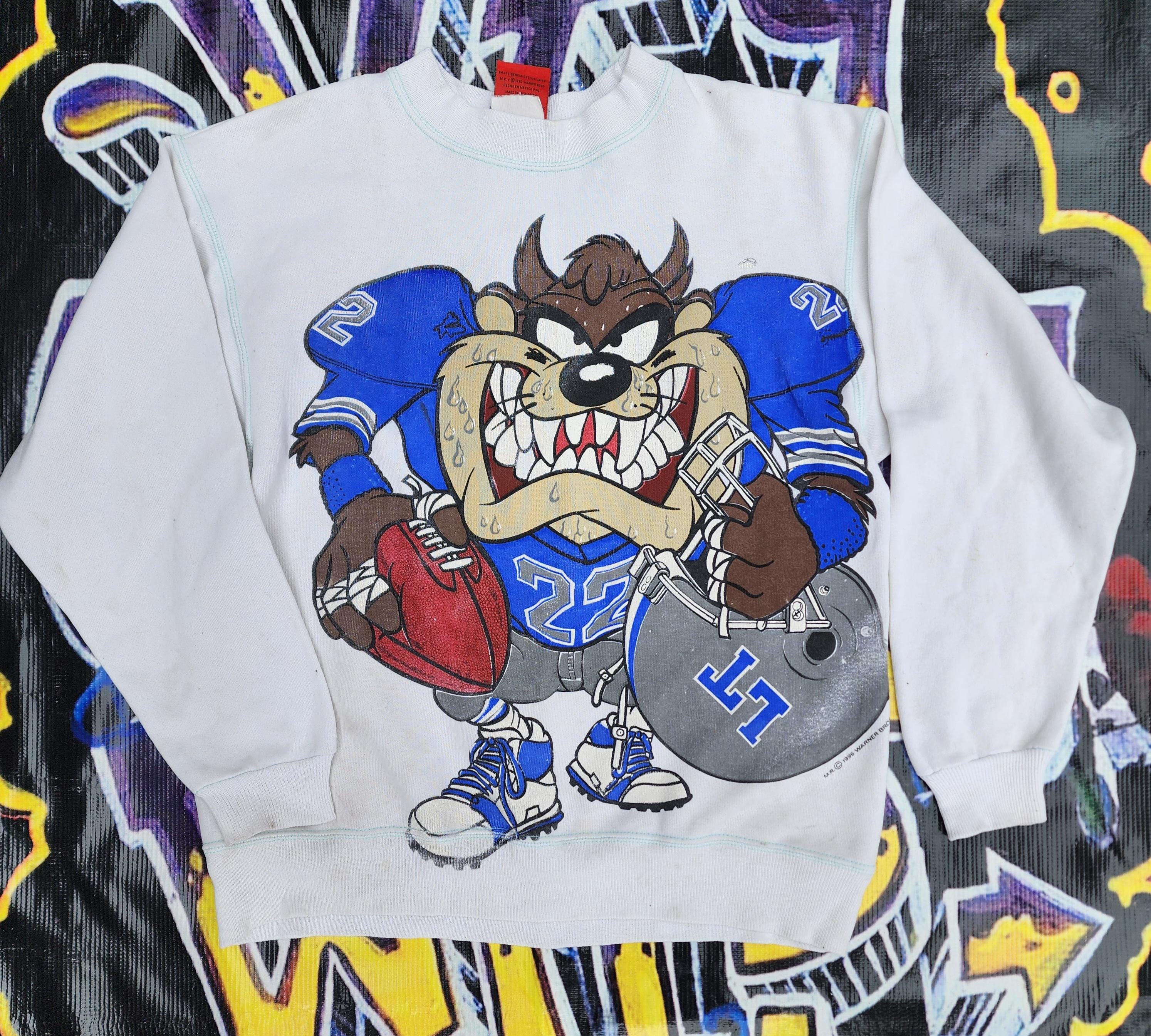 Vintage 1995 Warner Bros M.R.Y. Looney Tunes Taz Crewneck Small - Etsy