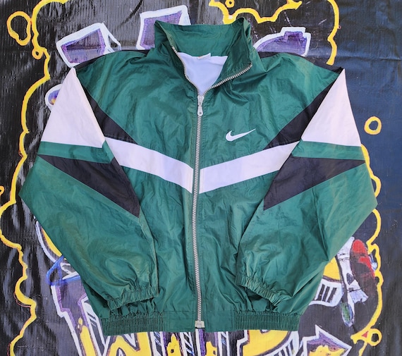 Rare! Vintage 1990s Nike White Black Windbreaker Jacket L - Etsy
