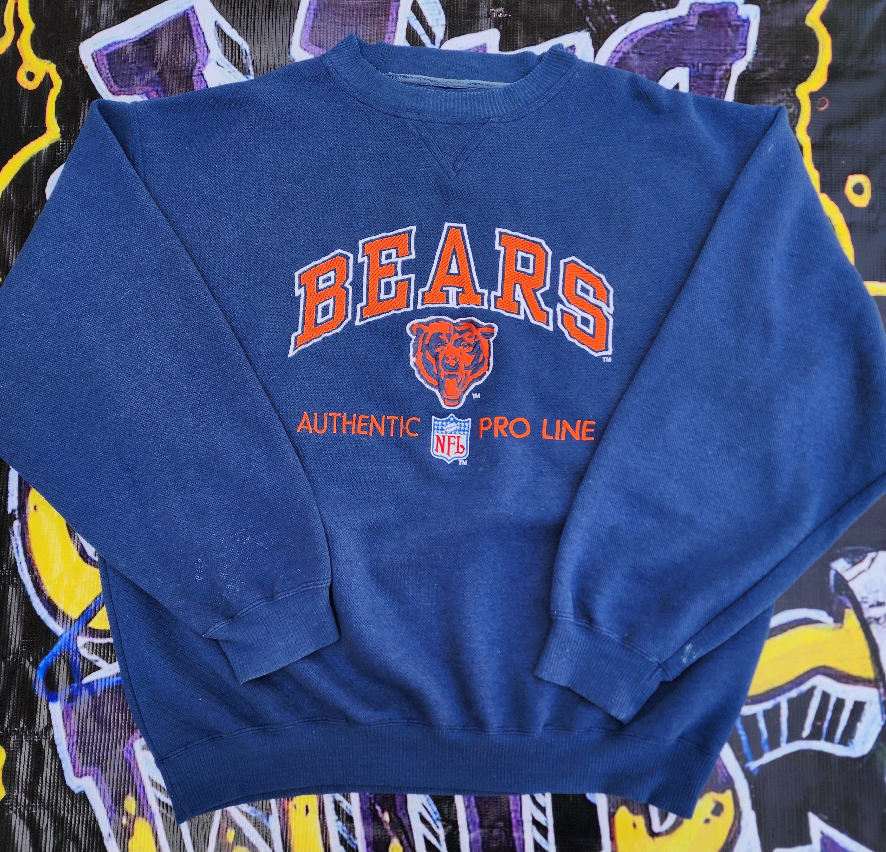 Vintage 1990s Chicago Bears Logo Athletic Pro Line Sweater Large