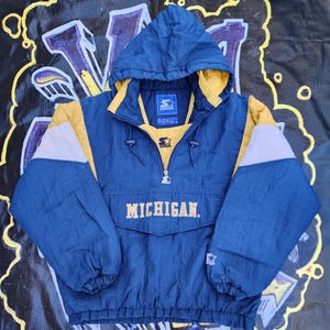Vintage Michigan Wolverines Pro Player Jacket Coat Mens Size Vintage Michigan Wolverines Pro Player Jacket Coat Mens Size