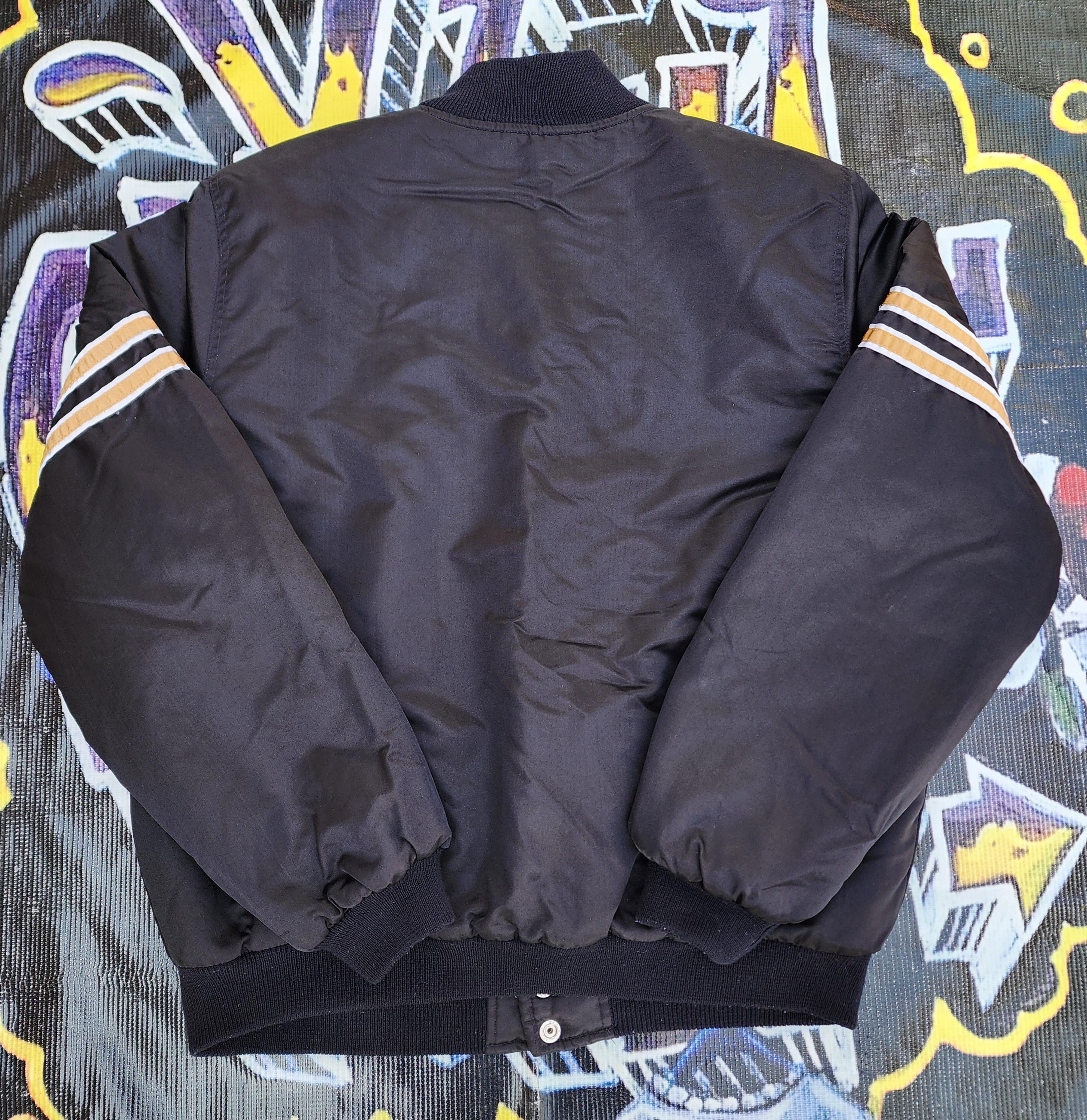 Vintage 1980s New Orleans Saints Escudero Satin Bomber Jacket