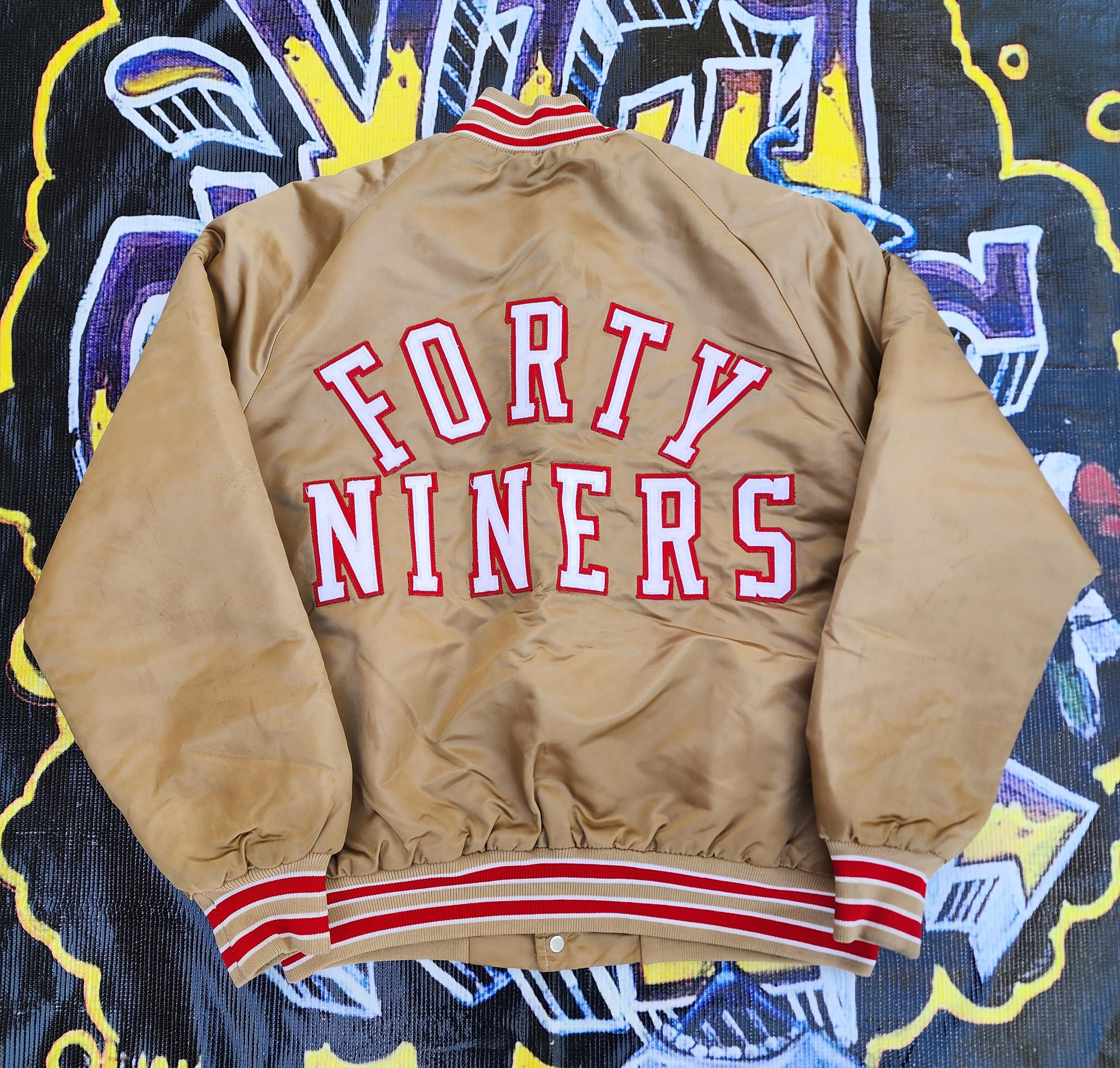Vintage 1980s San Francisco 49ers Stahl-urban Satin Bomber Jacket 