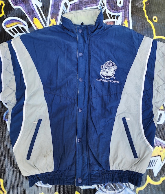 free spotter フリースポッター Vintage 1990s Georgetown Hoyas Starter Full Zip Jacket L/XL - Etsy