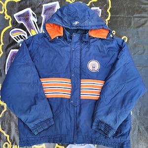 Vintage 1990s University of Illinois Logo Athletic Puffer Jacket XXL