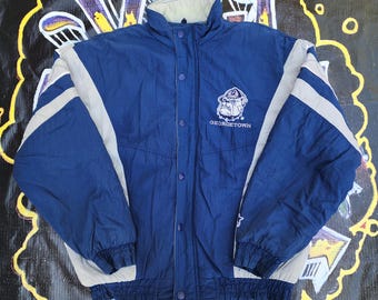 Vintage 1990s Georgetown Hoyas Starter Full Zip Jacket L/XL - Etsy