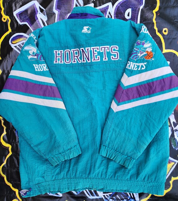 Vintage 1990s Charlotte Hornets Starter Full Zip … - image 6