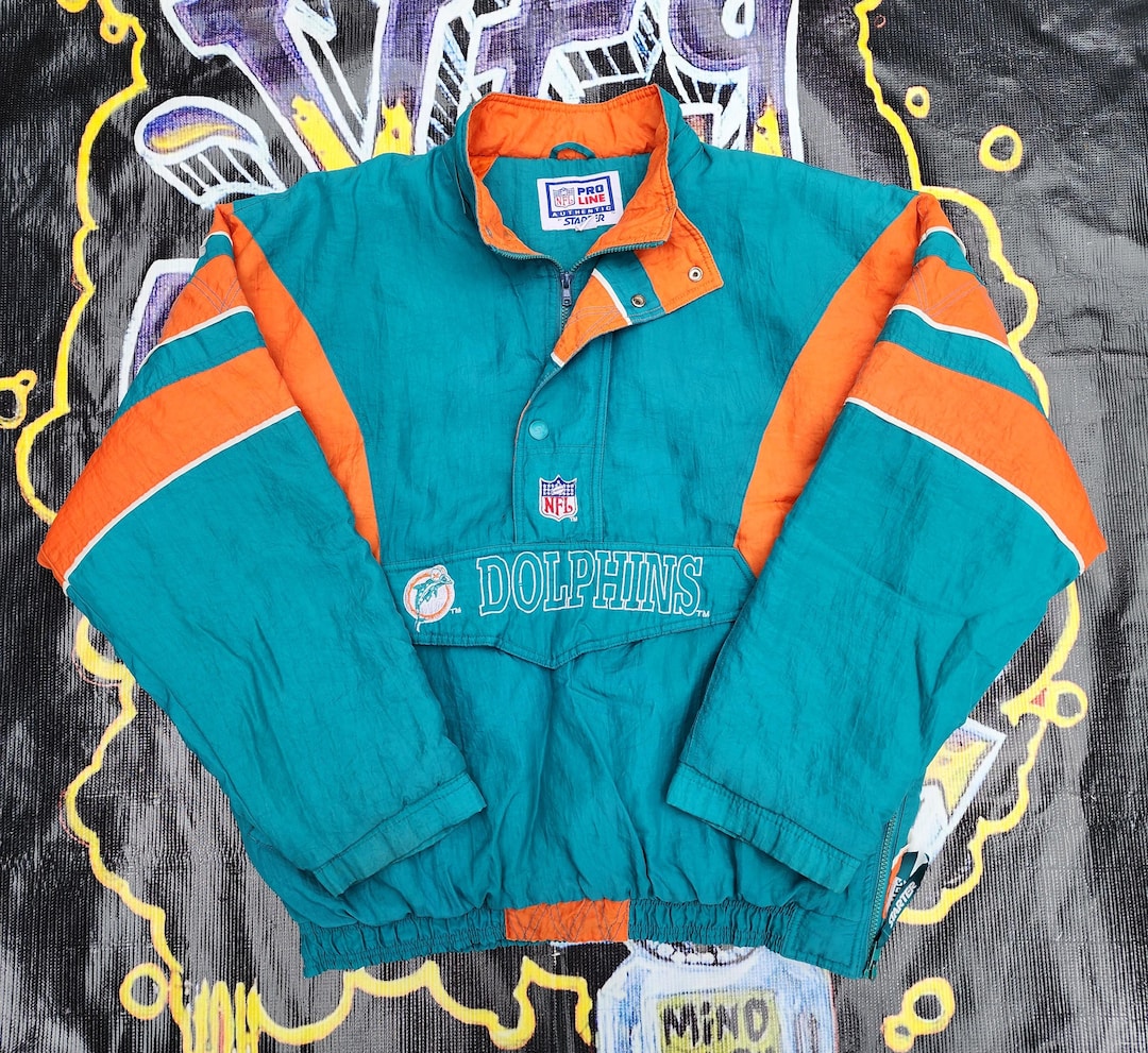 Vintage 90s Miami Dolphins Starter Pro Line Pouch Jacket XL - Etsy