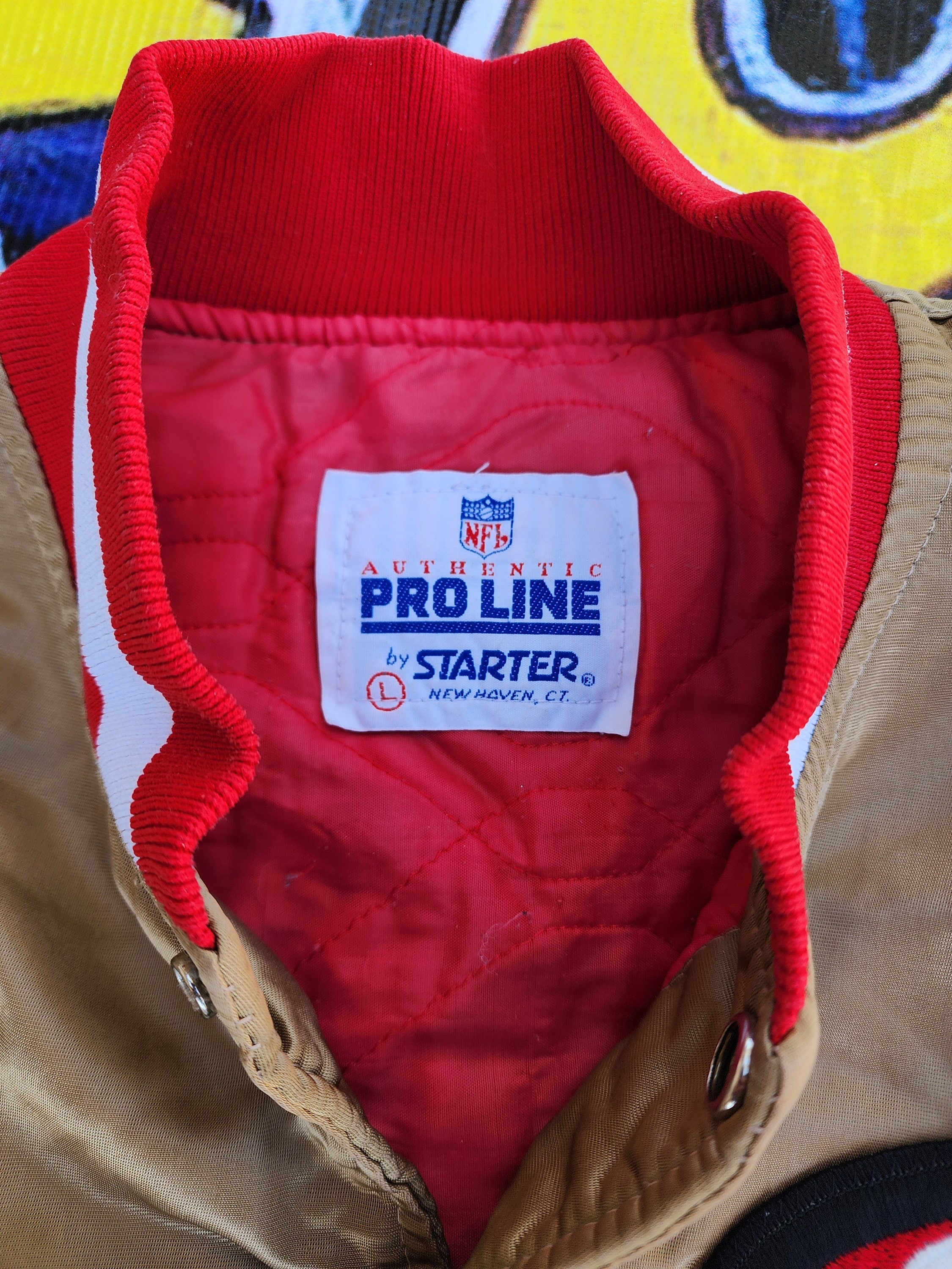 Vintage 1980s San Francisco 49ers Starter Pro Line Satin