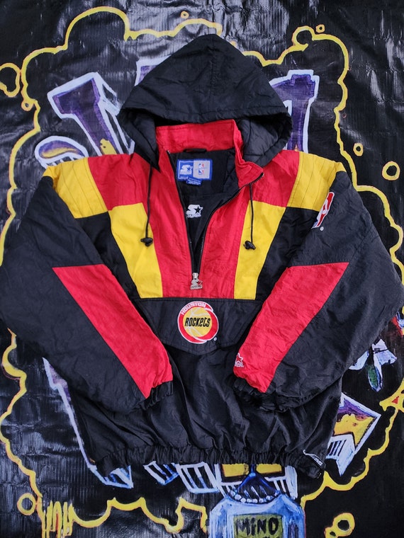 Vintage 1990s Houston Rockets Starter Pouch Jacket