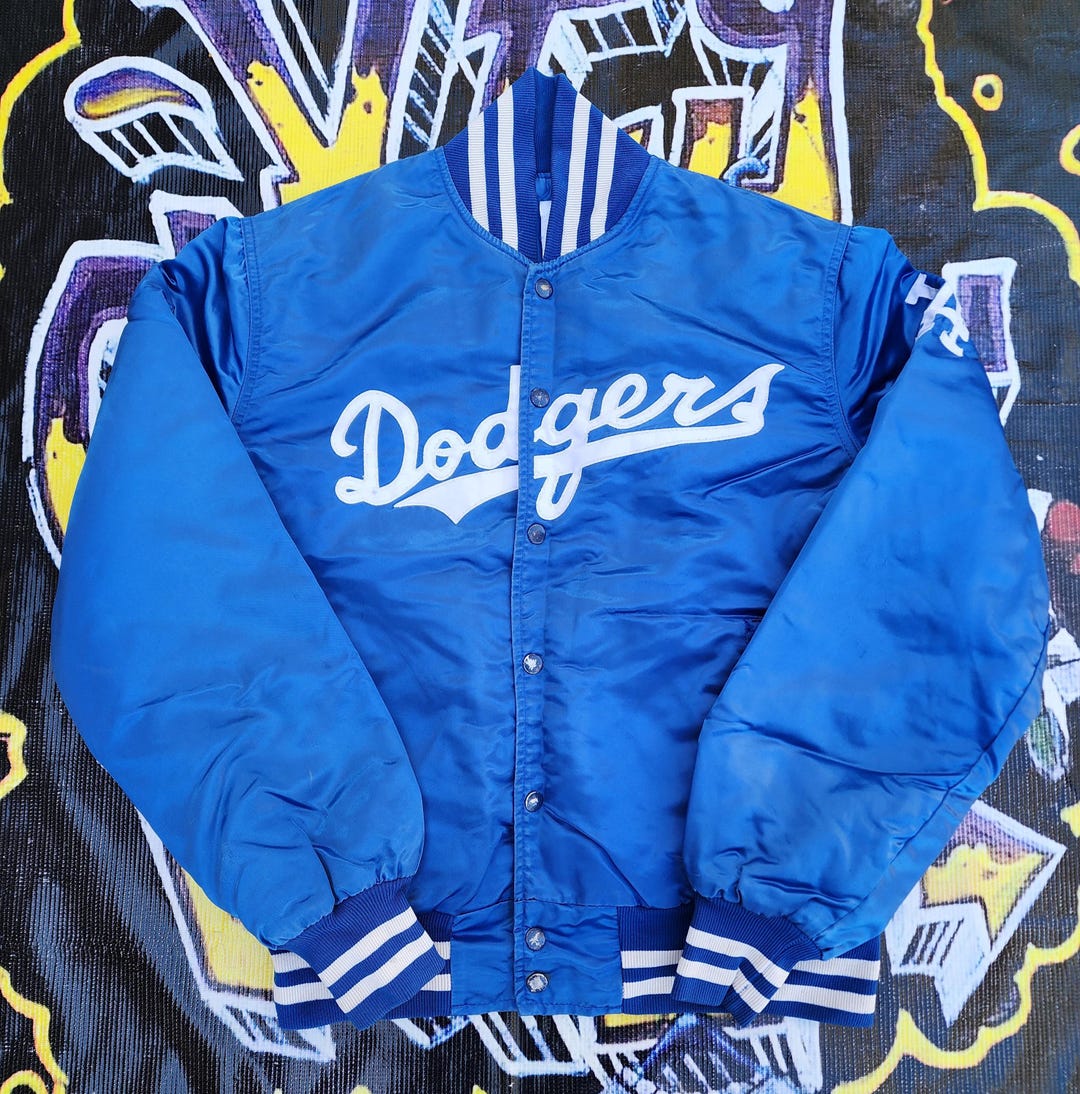 Vintage 80s Los Angeles Dodgers Eastport Satin Bomber Jacket L - Etsy