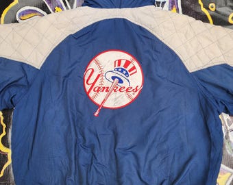 Vintage 1990s New York Yankees Starter Quilt Puffer Jacket XXL - Etsy