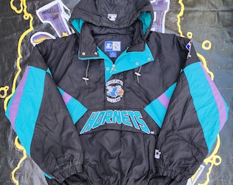 Charlotte Hornets Vintage Starter Jacket (L) - Etsy