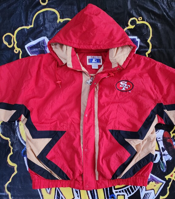 Vintage 1990s San Francisco 49ers Starter Full Zip Puffer Vintage 1990s San Francisco 49ers Starter Full Zip Puffer