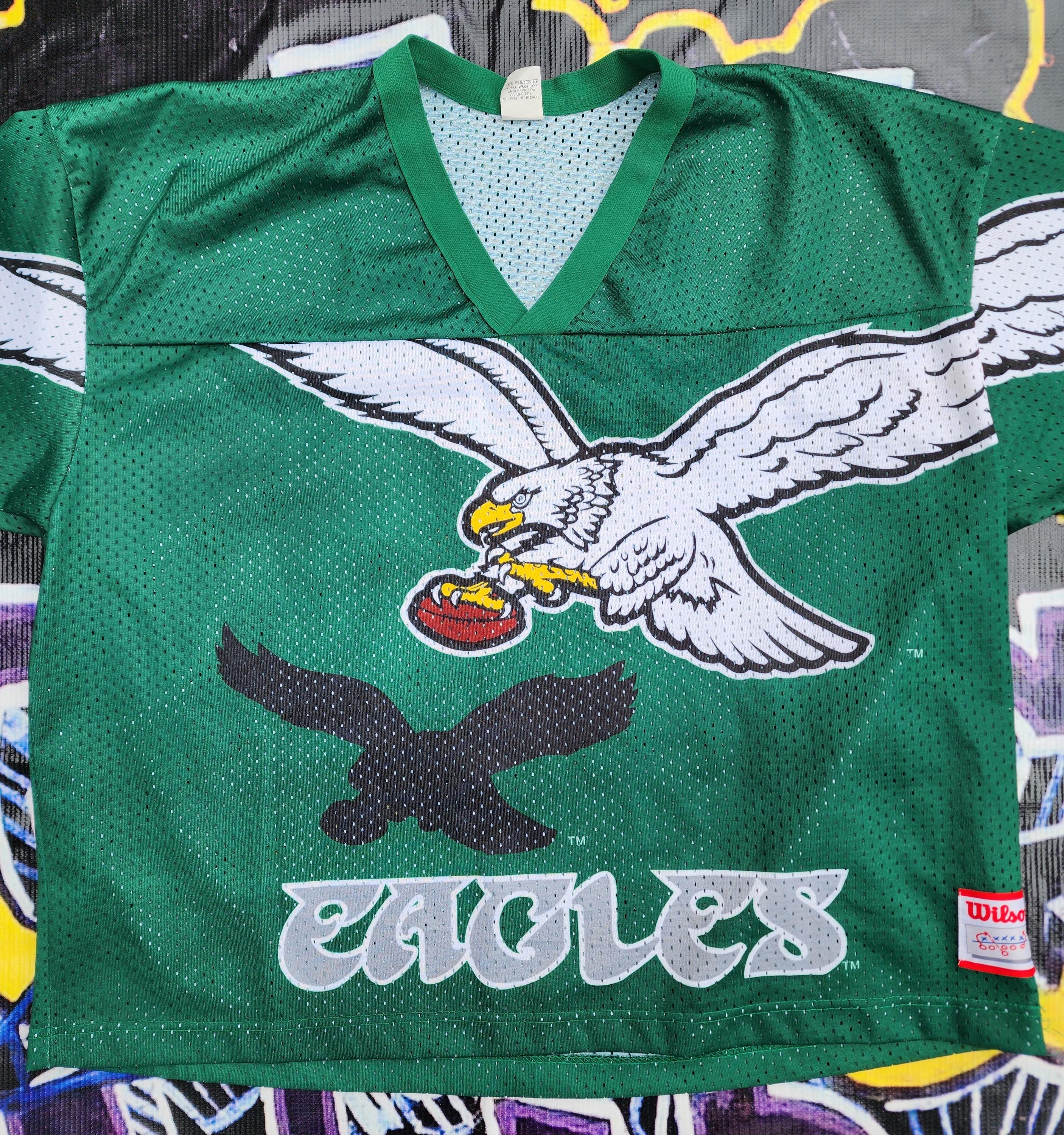 Vintage 1990s Philadelphia Eagles Wilson Jersey Big Logo XL - Etsy