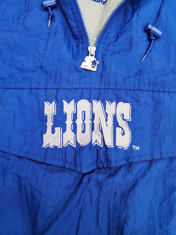 Vintage 90s Detroit Lions Starter Pouch Jacket L Vtg NFL - Etsy