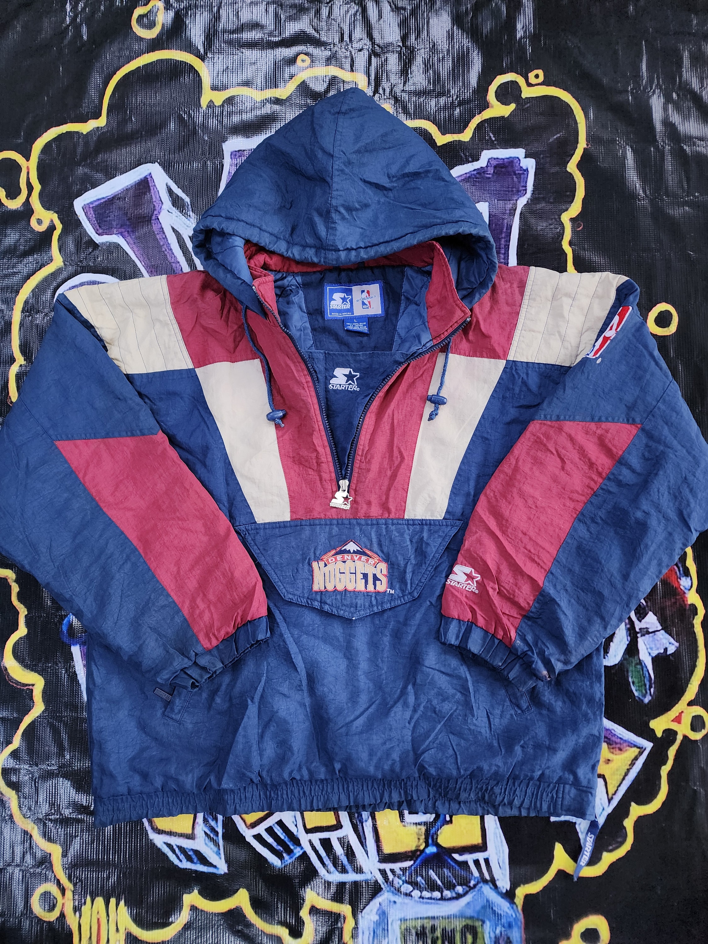 Vintage 1990s Denver Nuggets Starter Pouch Jacket Large - Etsy