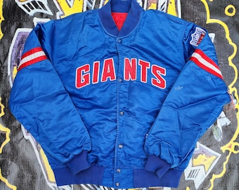 New York Giants Vintage 90s Starter Puffer Parka Jacket - Black