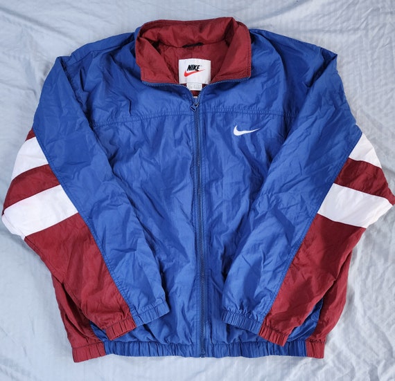 Red blue white nike jacket sale