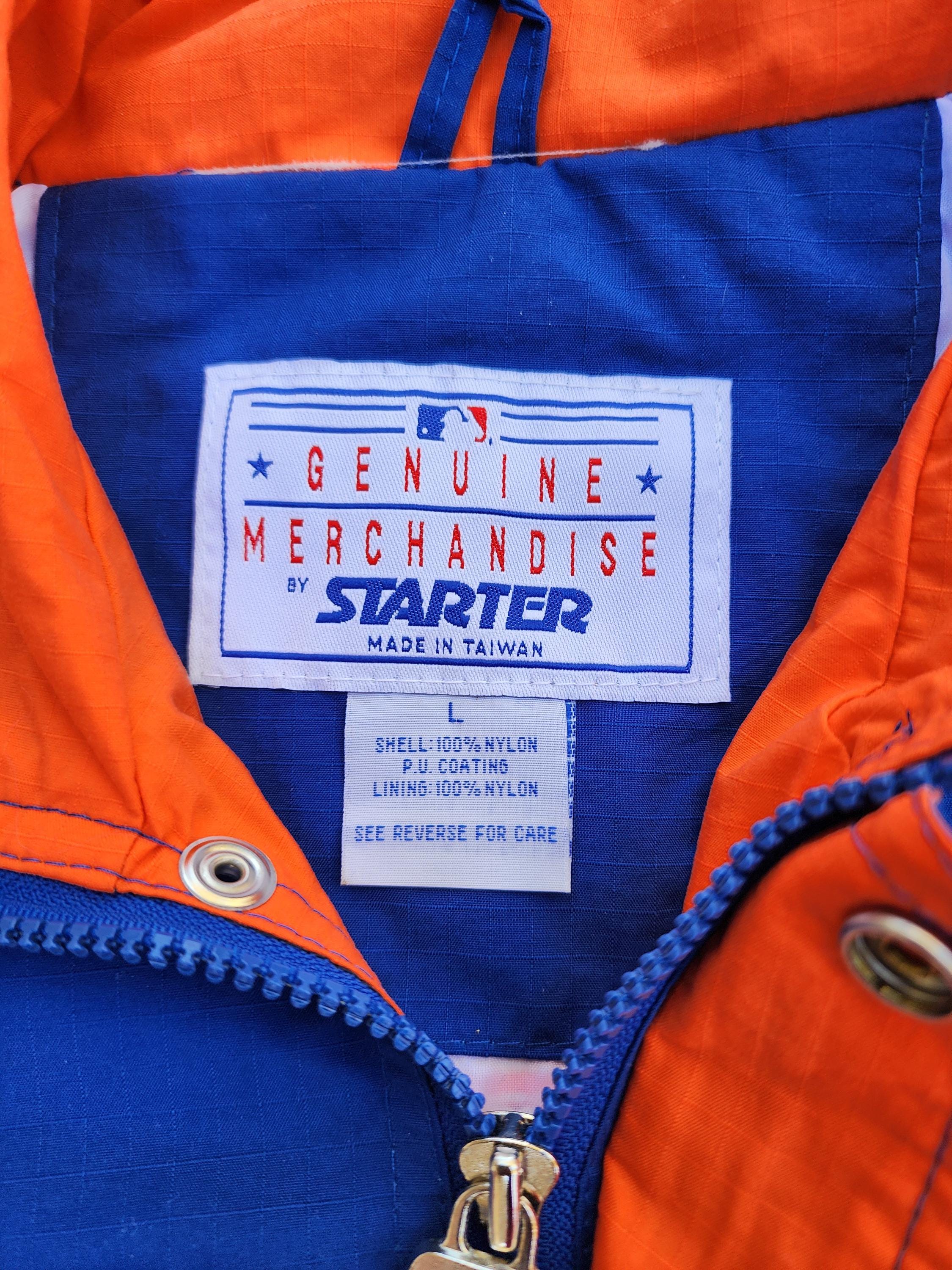 BNWOT Vintage 90s New York Mets Starter Light Jacket Blue Orange