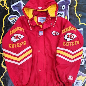 CHIEFS STARTER PRO LINE ジャケット Lサイズ Vintage 1990s Kansas City Chiefs Starter Pouch Color Block