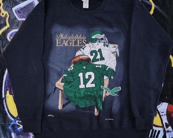 Vintage 1990s Philadelphia Eagles Nutmeg Mills Crewneck L Large