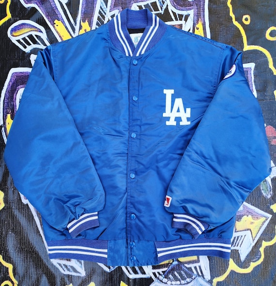 Vintage 80s 90s Los Angeles Dodgers Genuine Merchandise Corp Satin