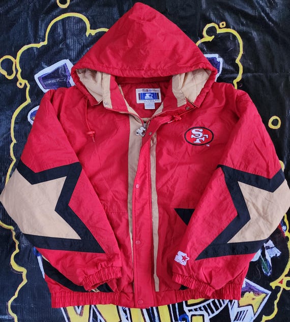 Vintage 1990s San Francisco 49ers Starter Full Zip Puffer