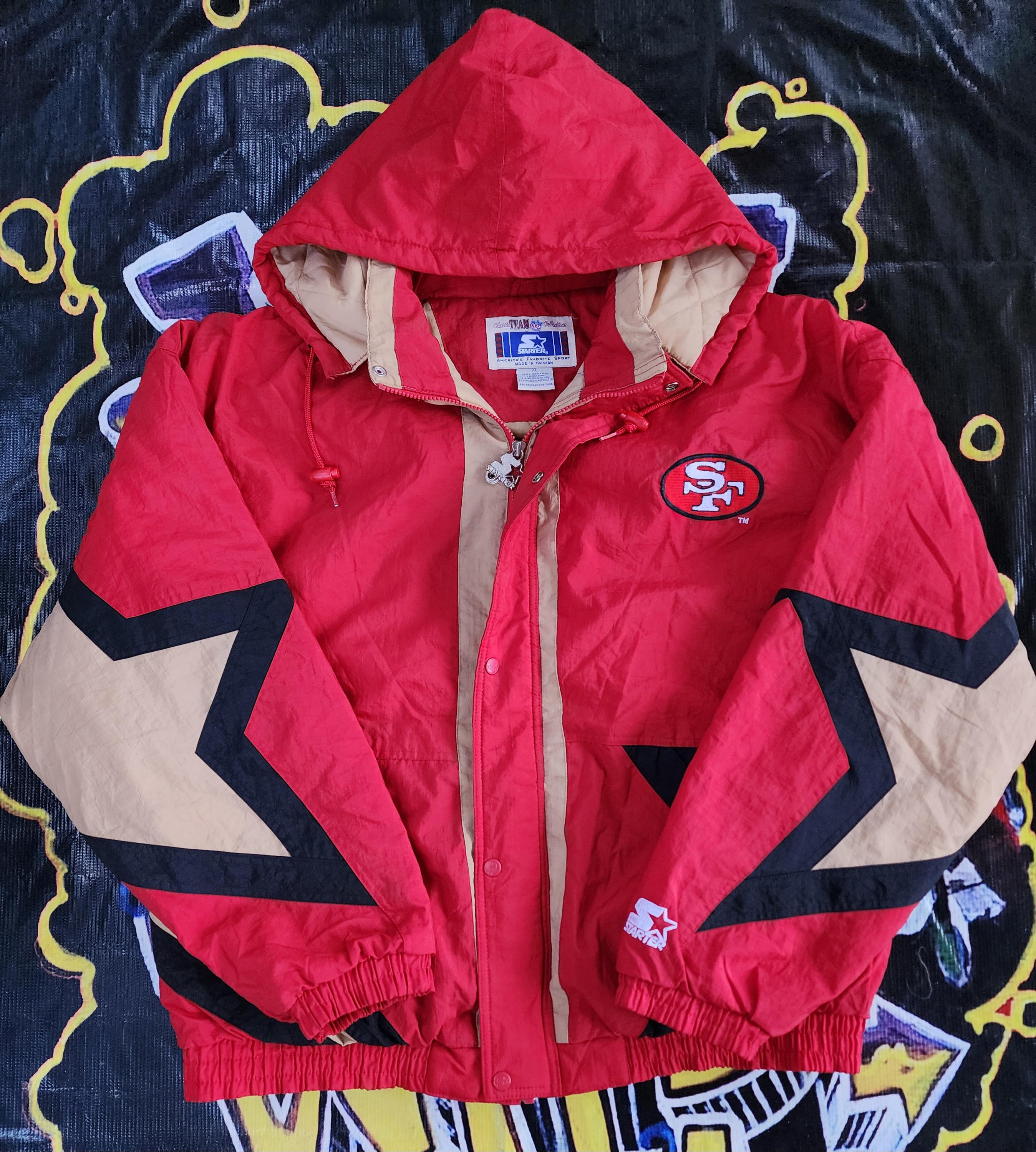 Vintage 1990s San Francisco 49ers Starter Full Zip Puffer Vintage 1990s San Francisco 49ers Starter Full Zip Puffer