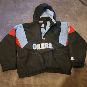 Edmonton Oilers vintage starter jacket - Men's Clothing & Shoes