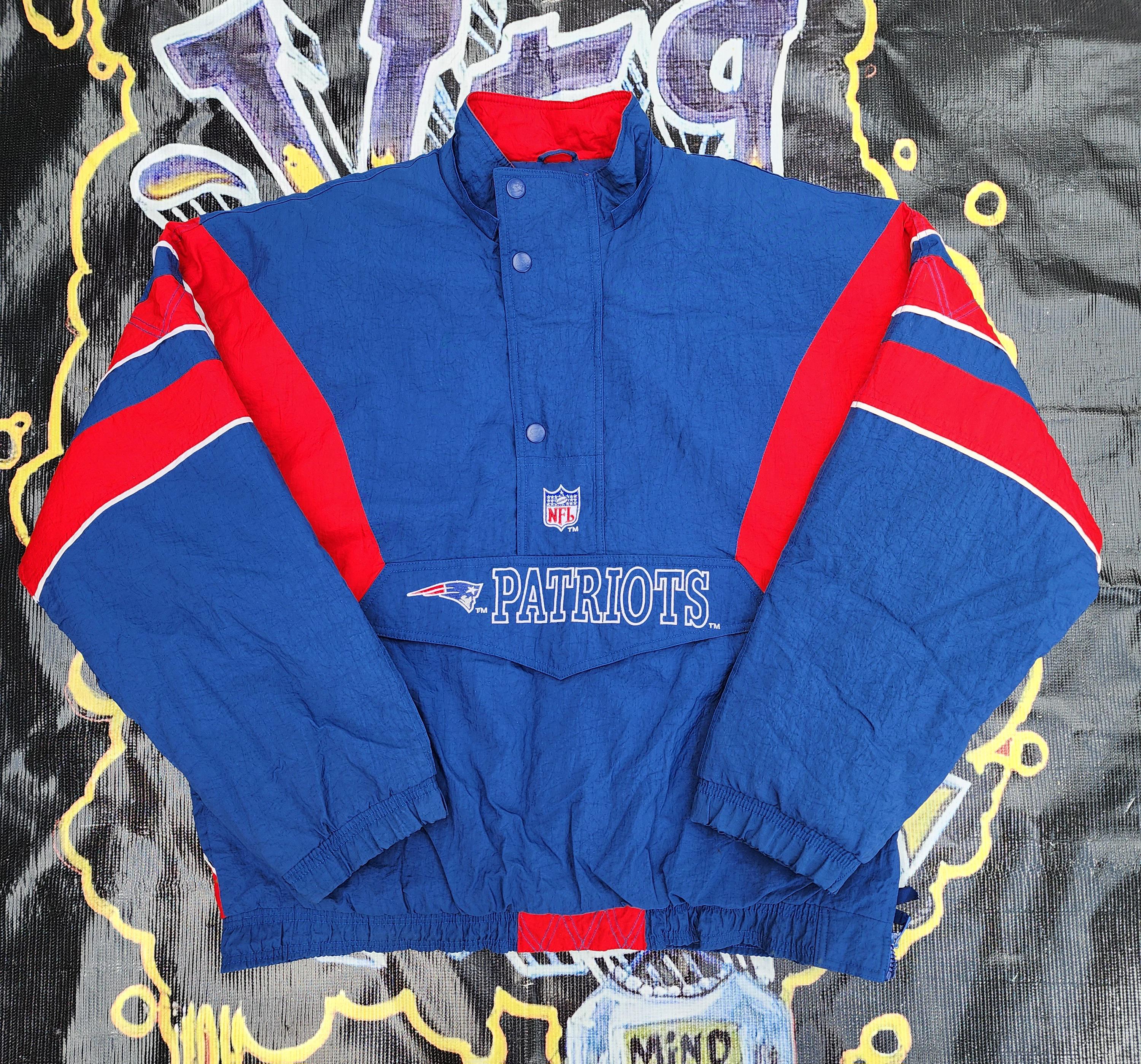 Vintage 90s New England Patriots Starter Pouch Jacket XL - Etsy