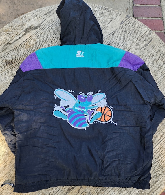 Vintage 1990s Charlotte Hornets Starter Pouch Jac… - image 4