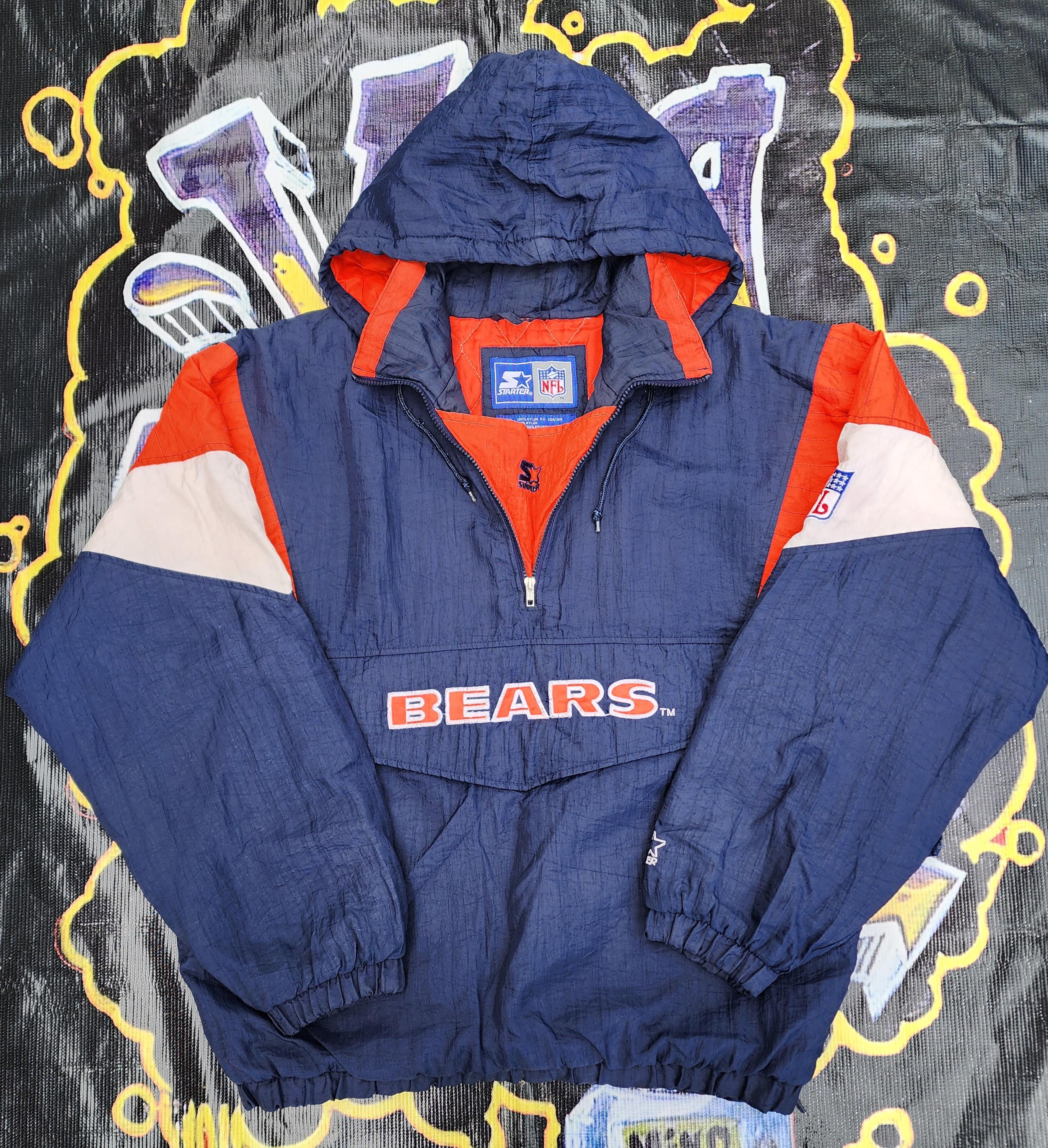 CHICAGO BEARS NFL STARTERナイロンジャケットスタジャン CHICAGO BEARS NFL STARTERナイロンジャケットスタジャン