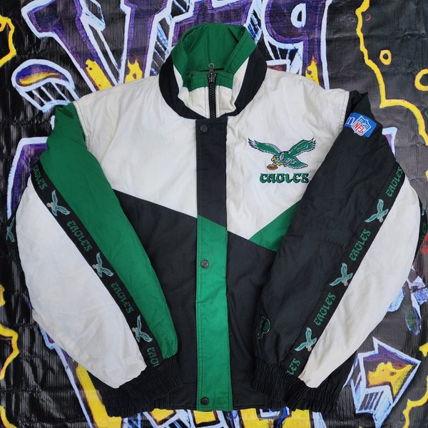 Vintage 1990s Philadelphia Eagles Pro Player Jacket Medium