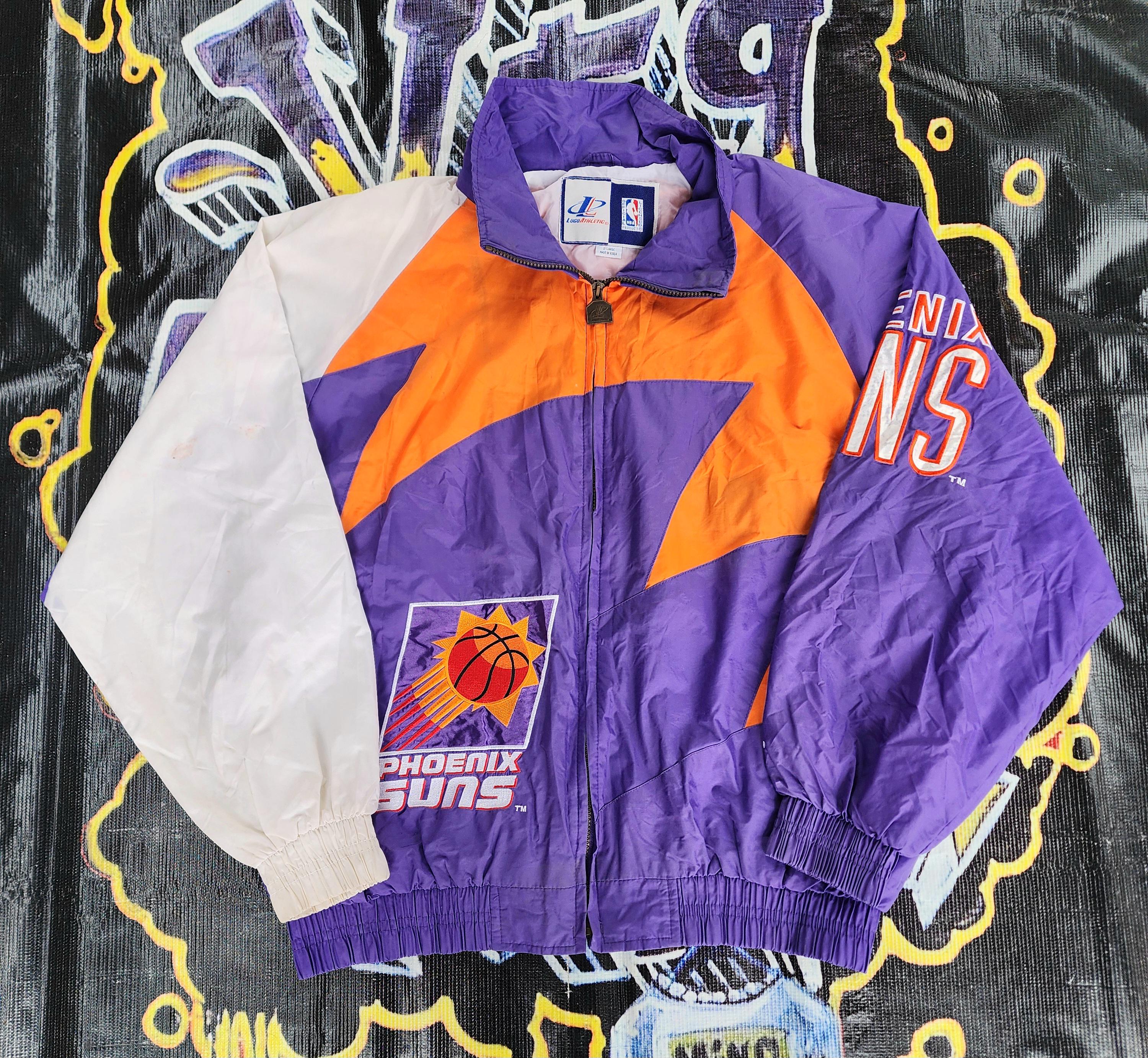 Vintage 1990s Phoenix Suns Logo Athletic Sharktooth Windbreaker