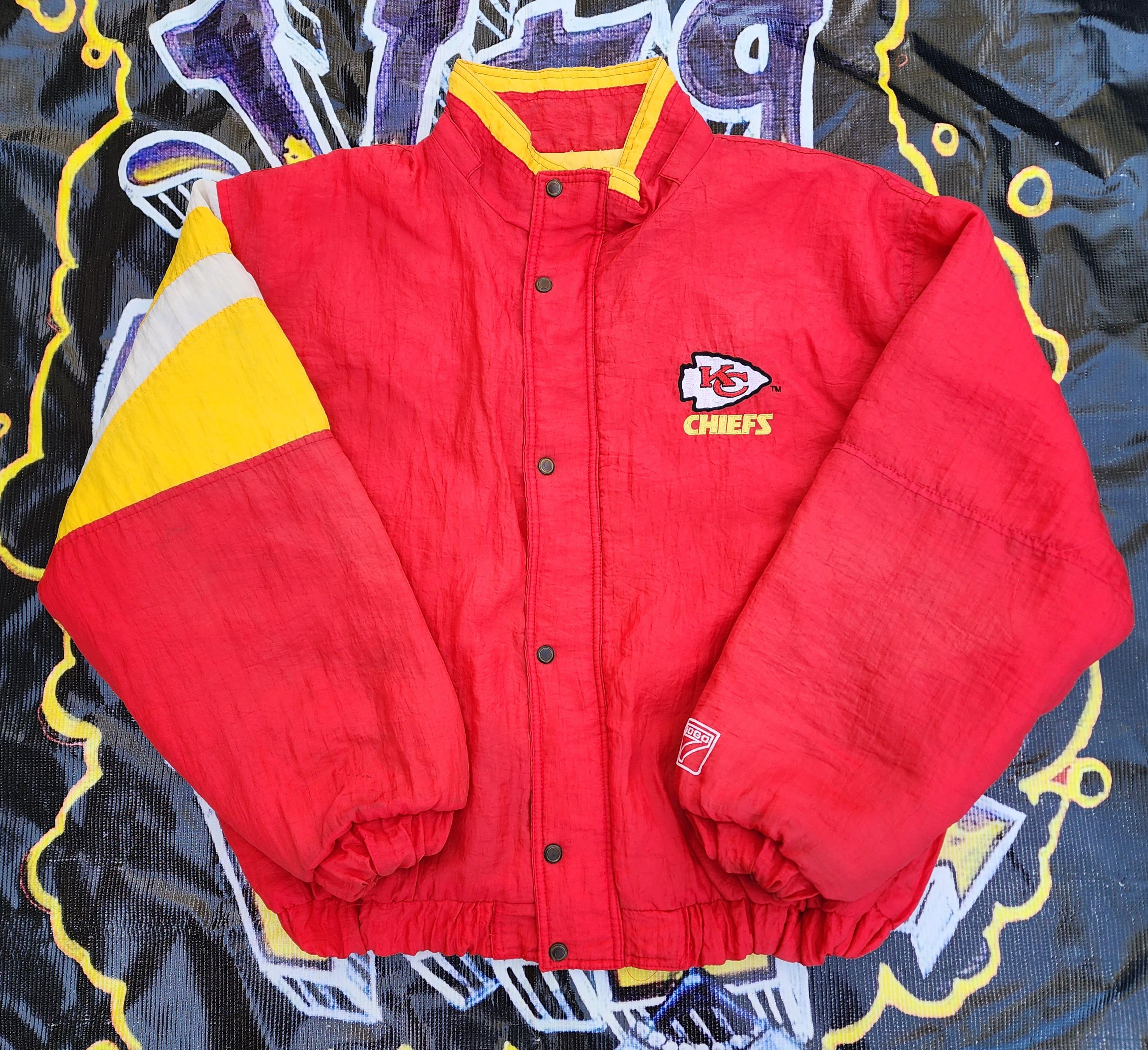 Vintage 1990s Kansas City Chiefs Logo 7 Full Zip Jacket XL - Etsy