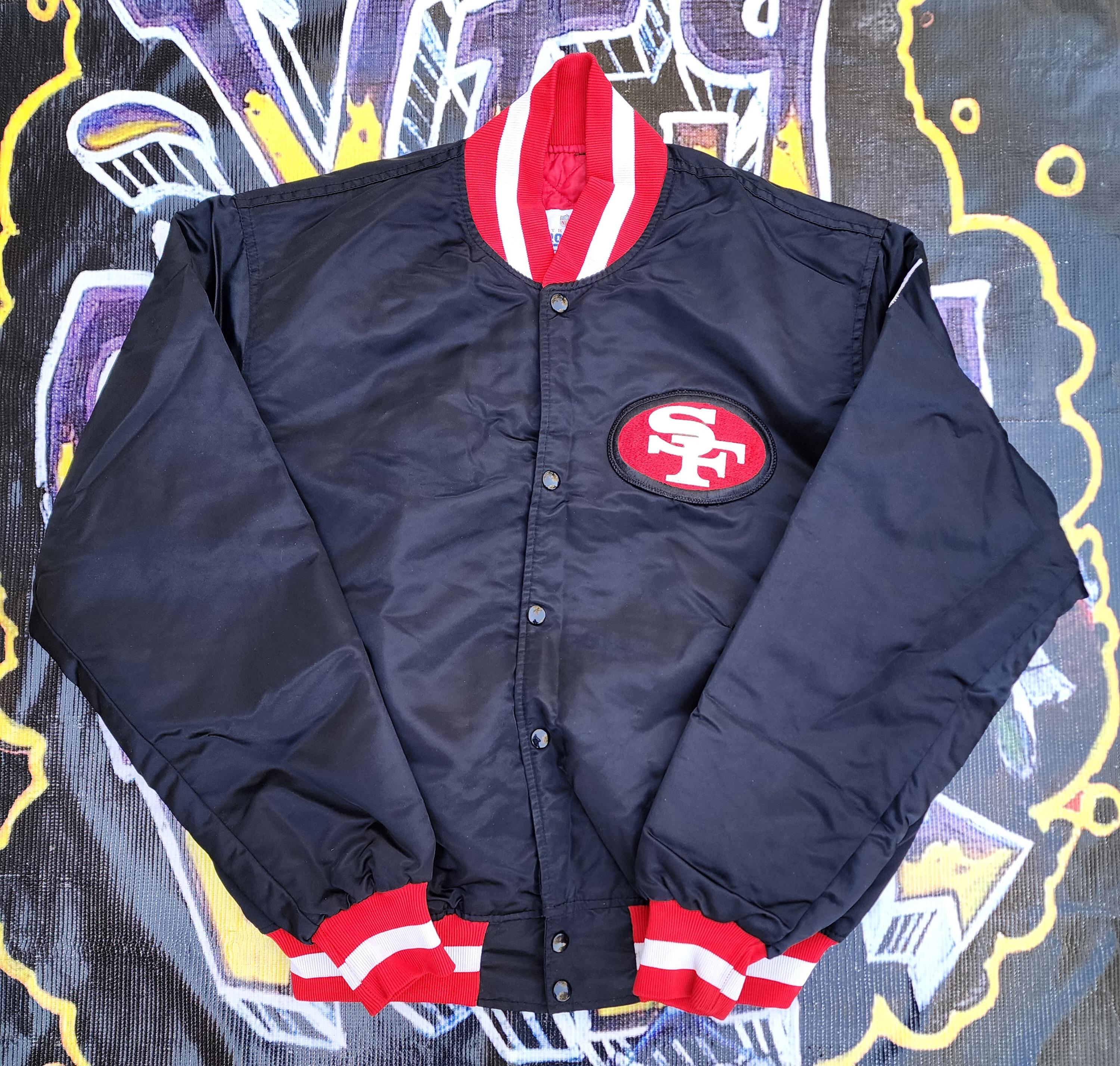 Vintage 80s 90s San Francisco 49ers Starter Pro Line Satin Jacket