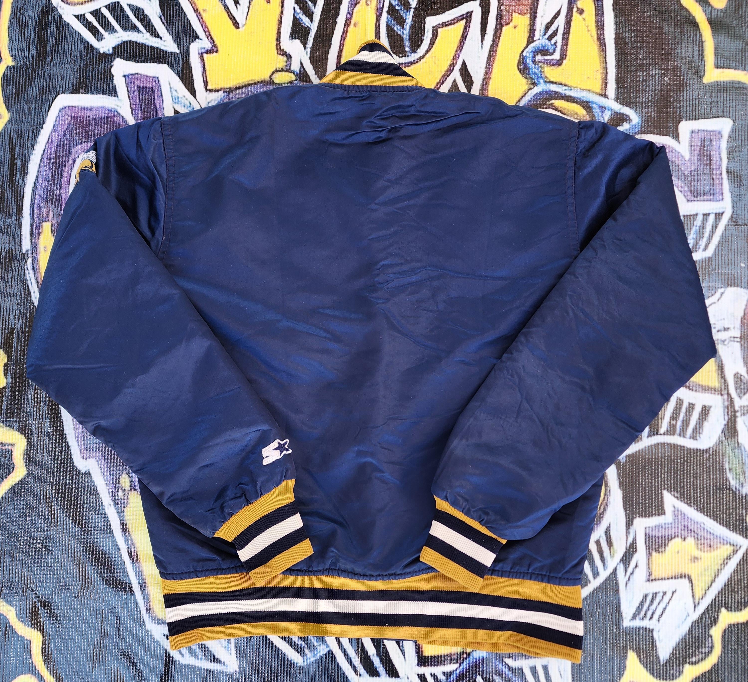 Vintage 90s Georgia Tech Buzz Bees Starter Satin Bomber Jacket