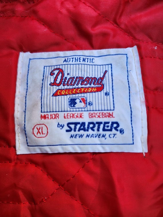scott and company製　ビンテージスタジャン　アトランタブレーブス Vintage 1980s Atlanta Braves Starter Satin Jacket XL - Etsy Israel