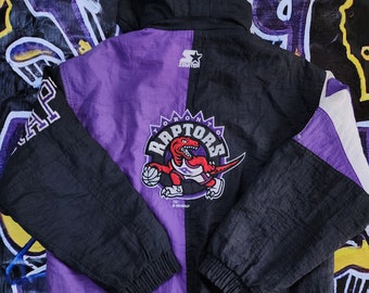 Vintage 1990s TORONTO RAPTORS Basketball Windbreaker Xsmall